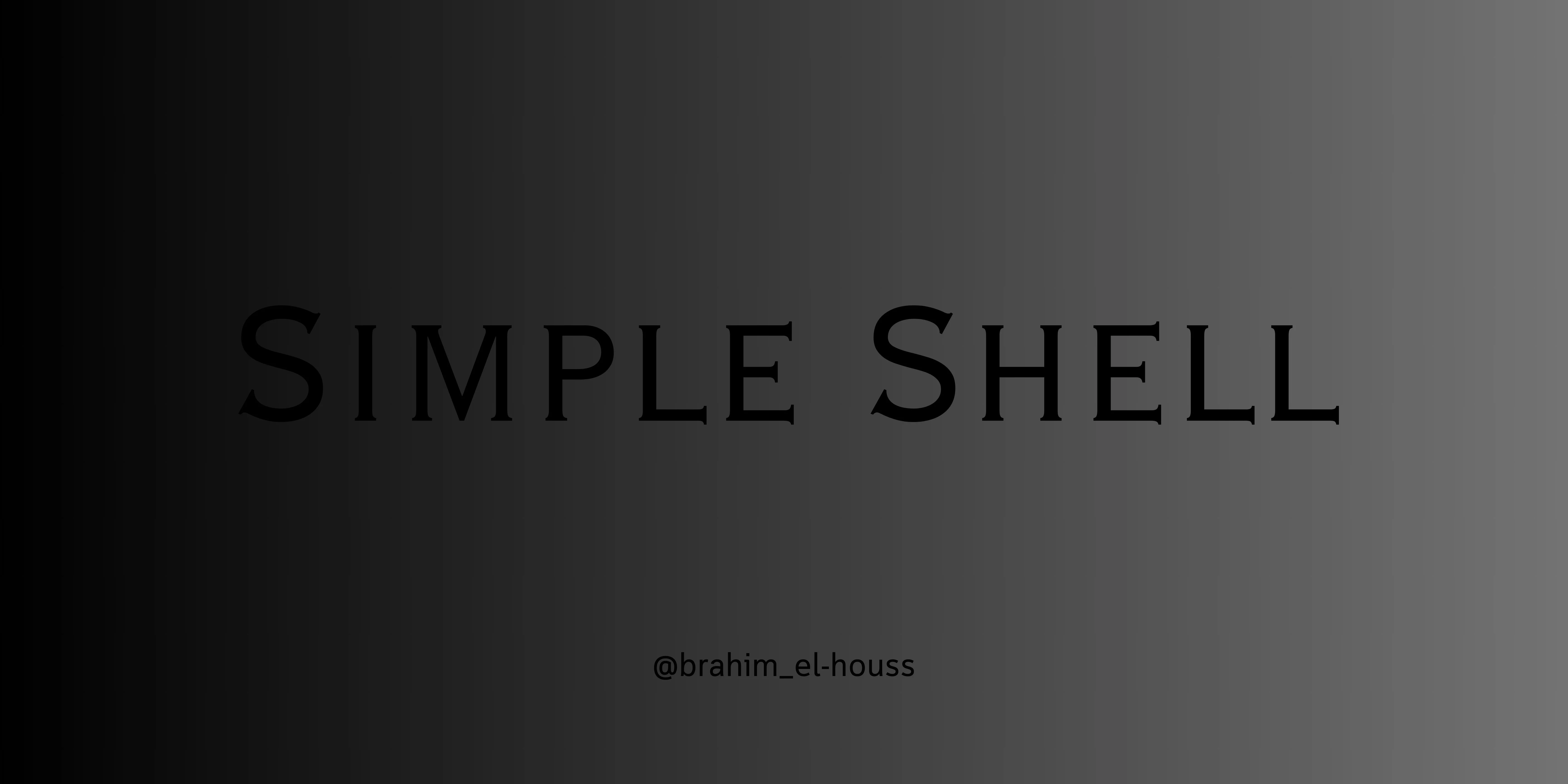 Simple Shell Project
